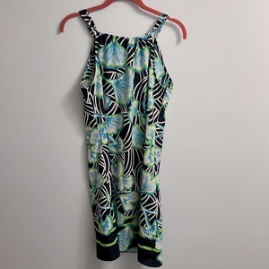 Crown & Ivy‎ leafy pattern summer dress